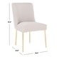 preview thumbnail 103 of 124, SAFAVIEH Couture Nolita Velvet Accent Chair - Mustard / Brass - 28"x23"x35.3" - 28" W x 23" D x 35" H