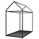preview thumbnail 10 of 12, Twin House Bed for Kids, Metal Frame, Floor Bed with 350lbs Weight Capacity