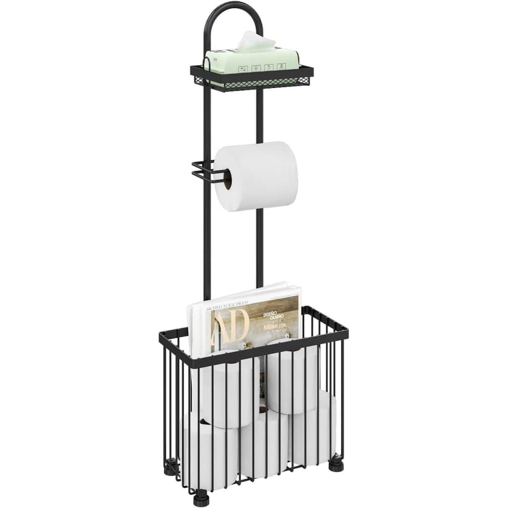 Freestanding toilet paper holder, mobile phone, tablet computer, magazine storage rack, storage rack
