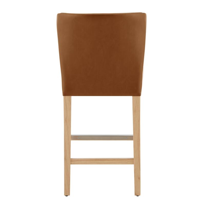 NPD Furniture Albie KD Faux Leather Counter Stool