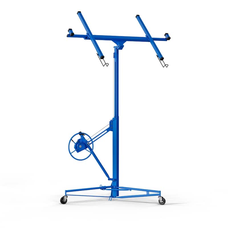 16ft Lift Drywall Panel Hoist Jack for Ceiling - Blue - Blue