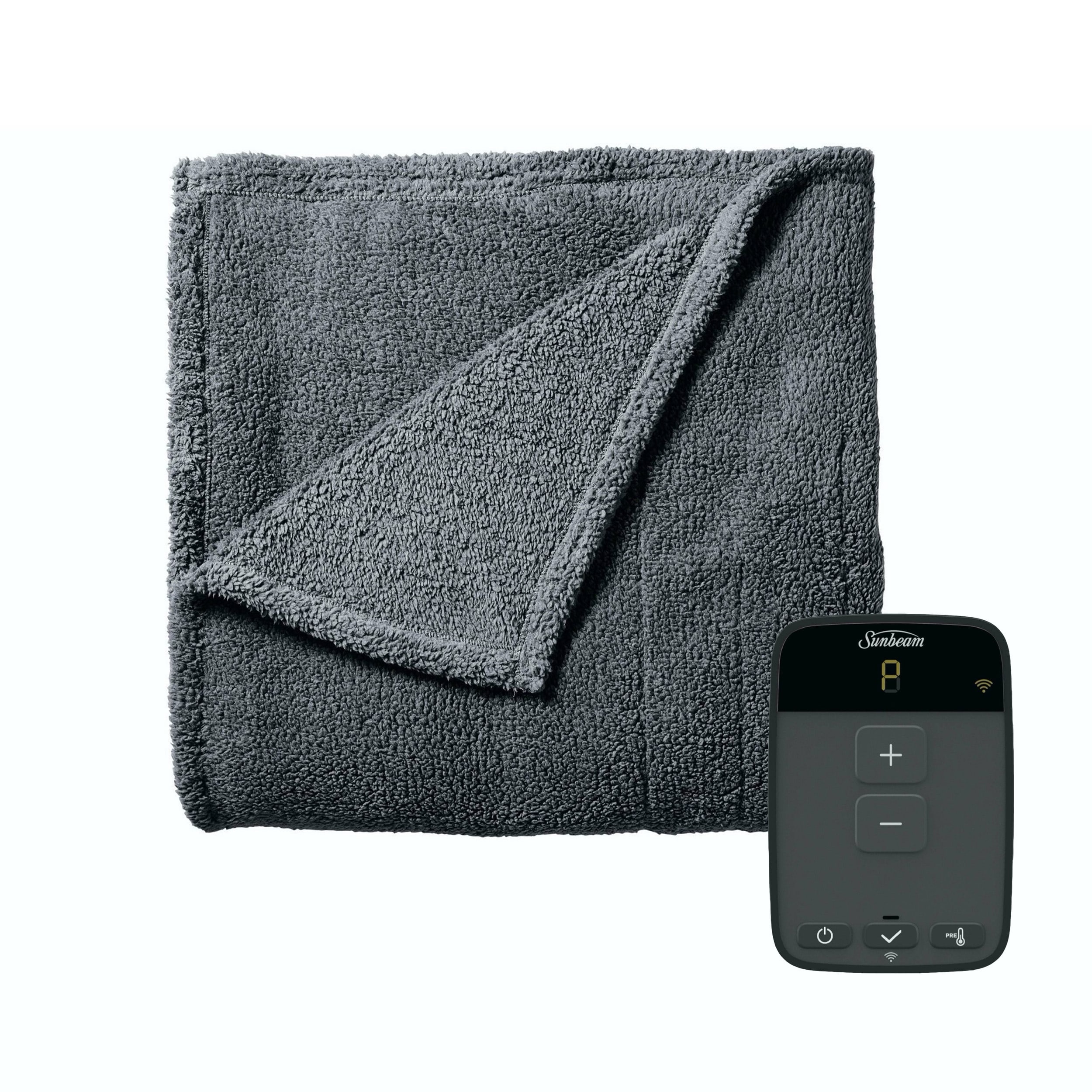 Sunbeam plush heated blanket clearance