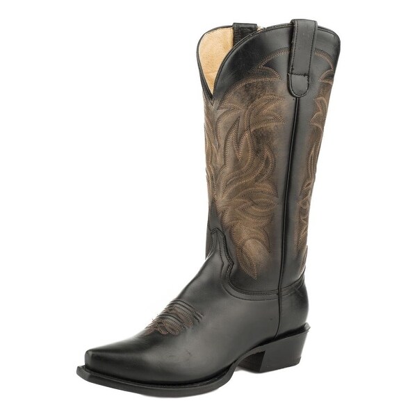womens black roper boots