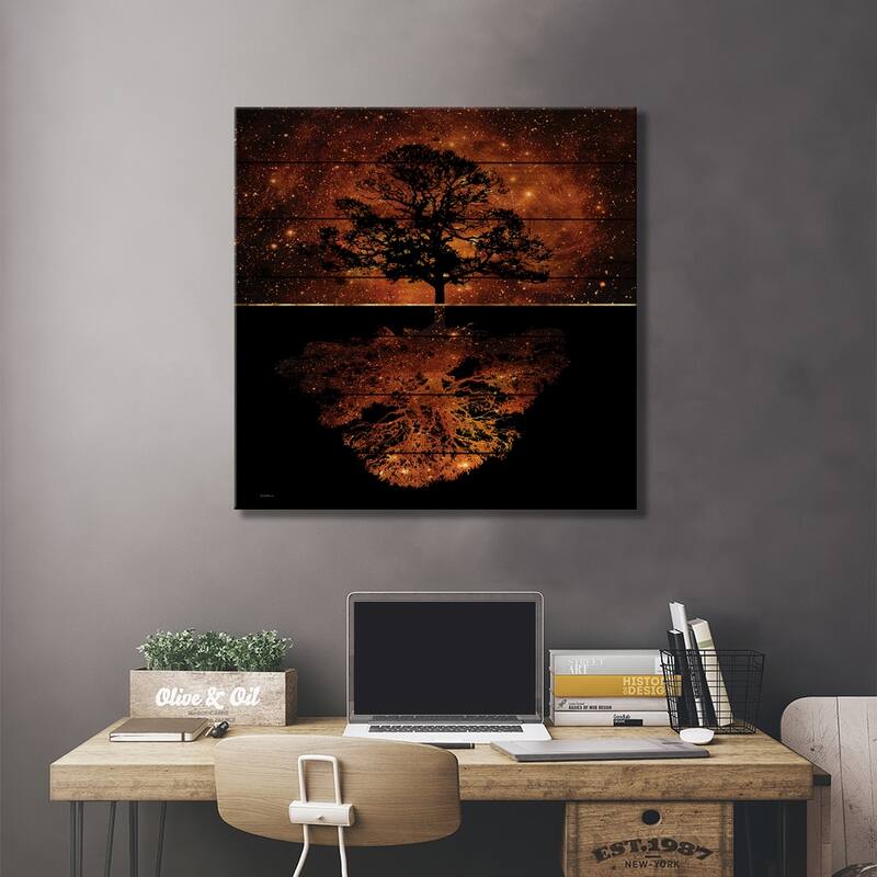 Inspiration Print On Wood by Daphne Horev - Multi-Color