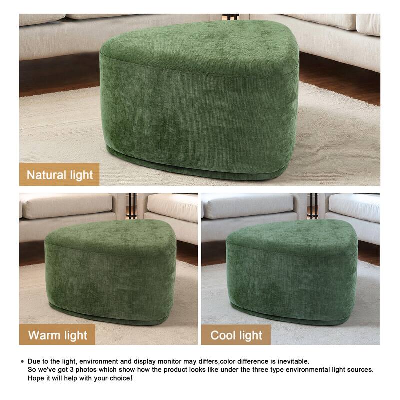 26" Footstools and Ottomans, Modern Fabric Pouf Ottoman
