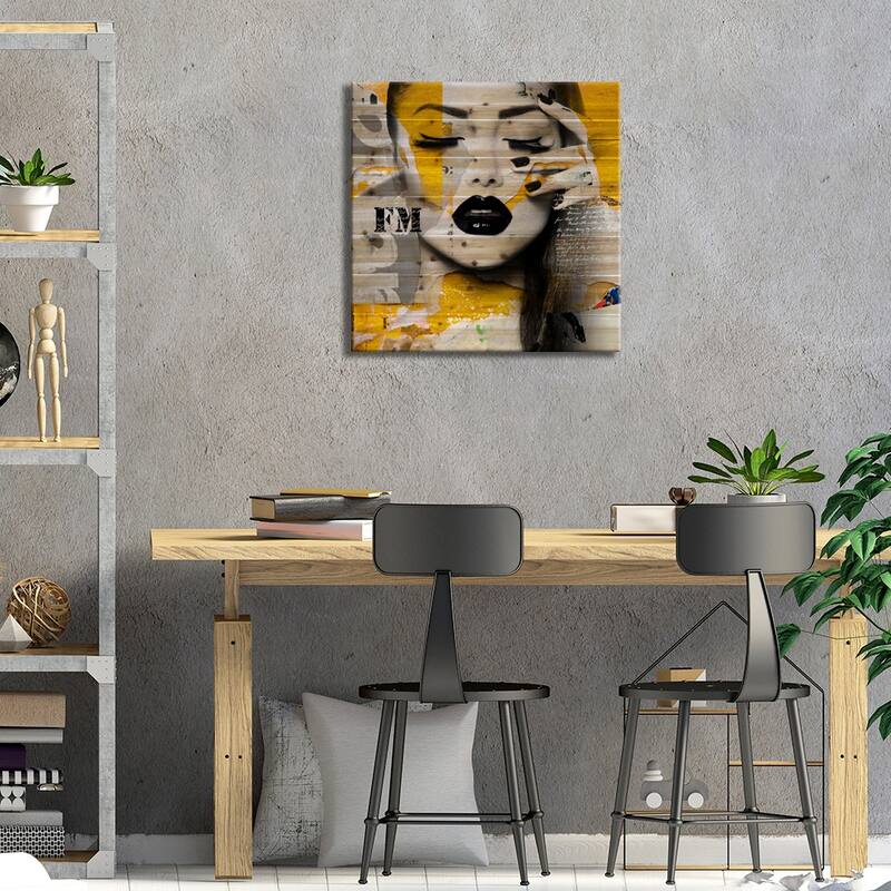 Absolutely Beautiful II Print On Wood by Hans Jochem Bakker - Multi-Color