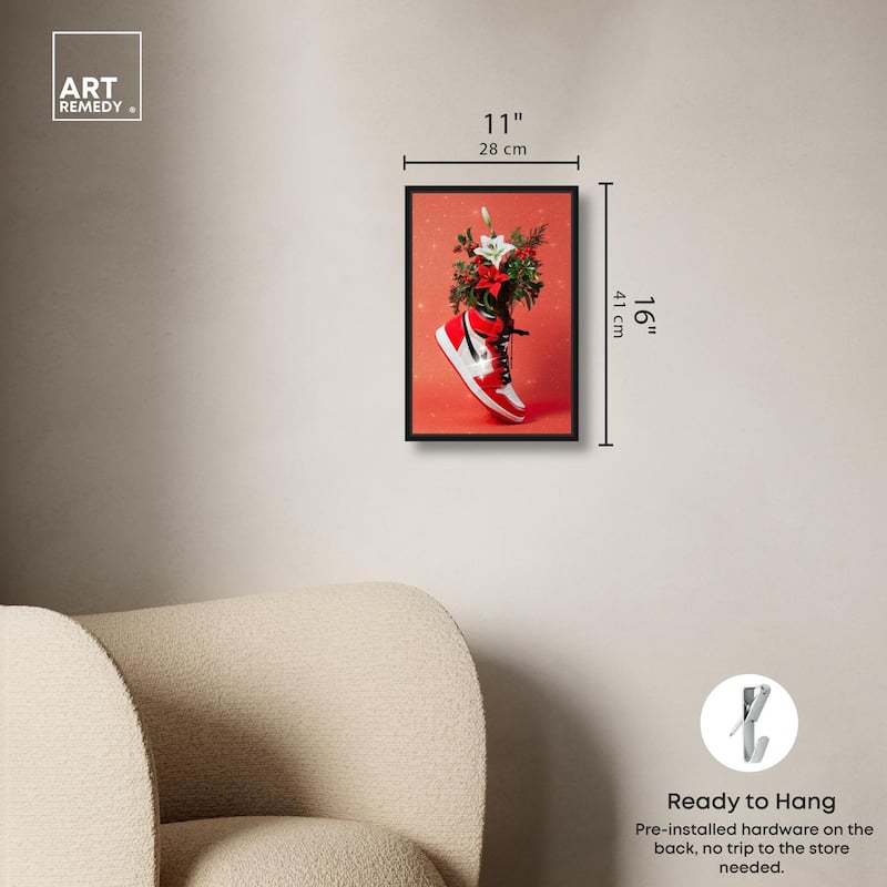 Holiday Sneaker Canvas by Art Remedy