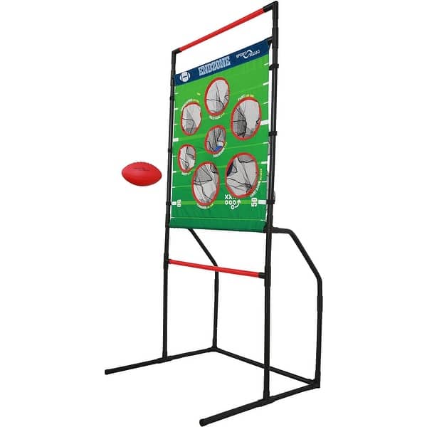 slide 2 of 4, 2-in-1 Football and Flying Disc Toss