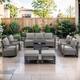 Option Grey Wicker Gray Cushion