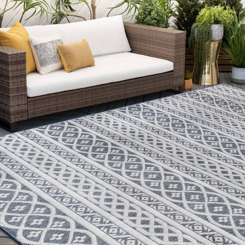 Vision Coastal Stripe Indoor/Outdoor Area Rug