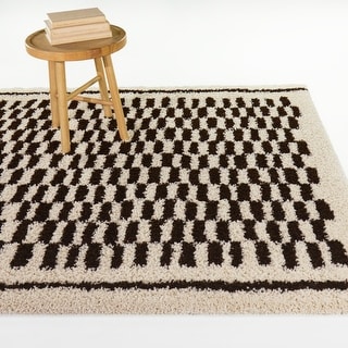 Isabeau Global Checkered Area Rug