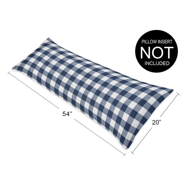 Blue buffalo outlet plaid pillow