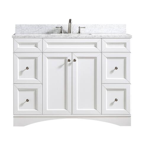 48" Single Bathroom Vanity Set with Marble Top