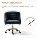 preview thumbnail 68 of 109, Modern Velvet Tufted Office Chair with Gold Metal Base by HULALA HOME