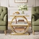 preview thumbnail 25 of 29, 3 Tiers End Table, Wood Side Table for Living Room, Slim Nightstand