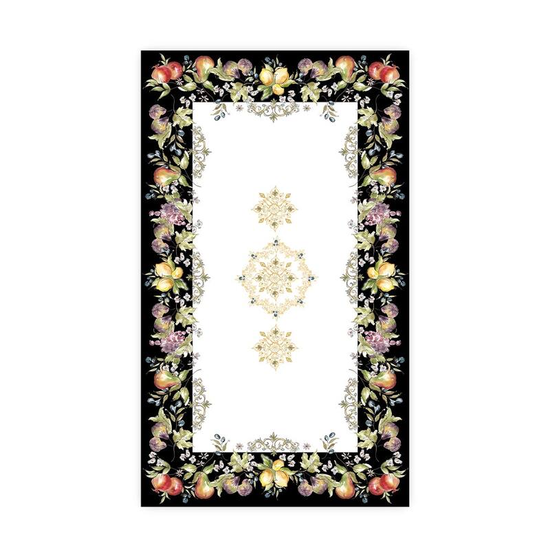 Laural Home Tuscan Fruit Sketch Tablecloth - 70x120
