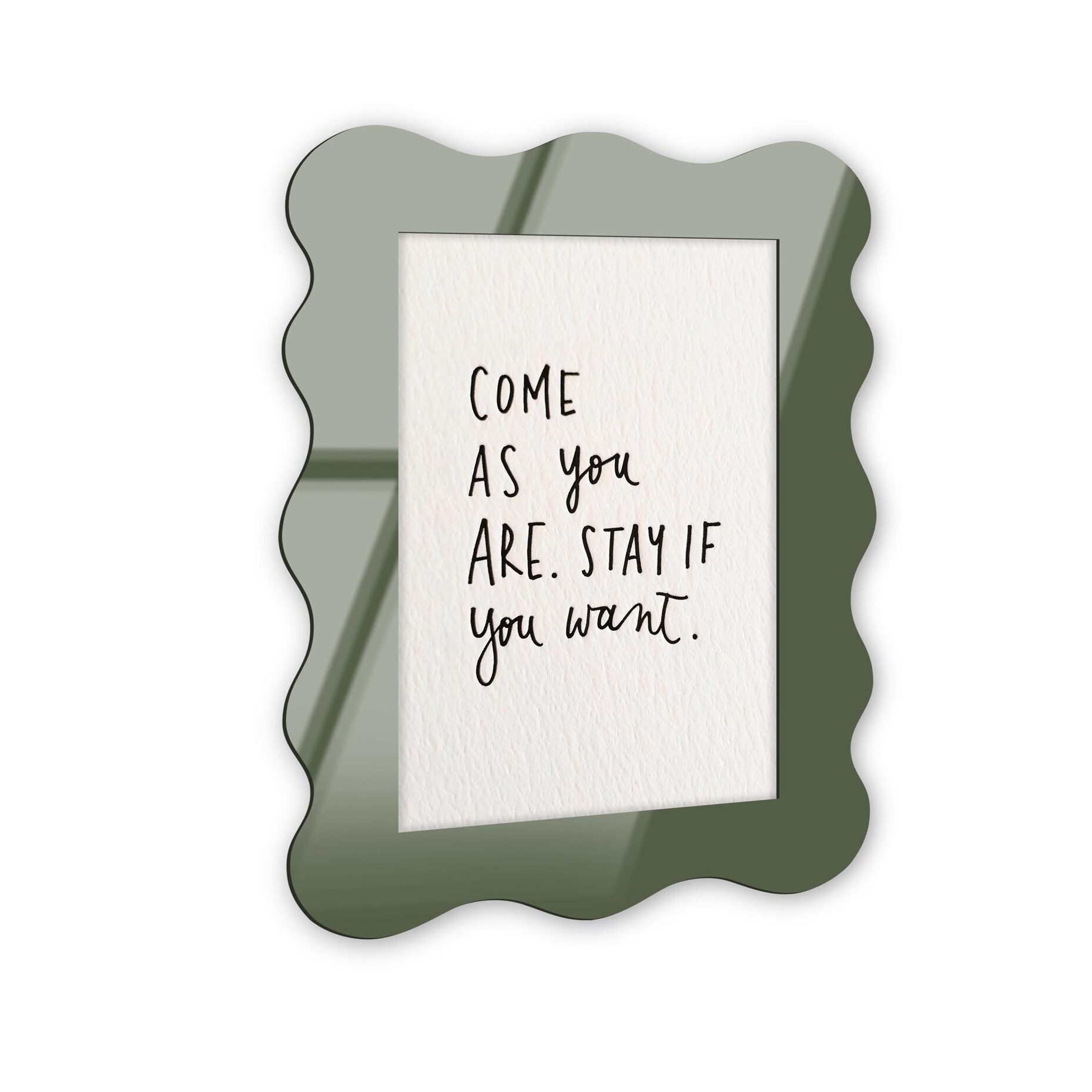 Come as you Are Acrylic Wall Frame by NOTORIART