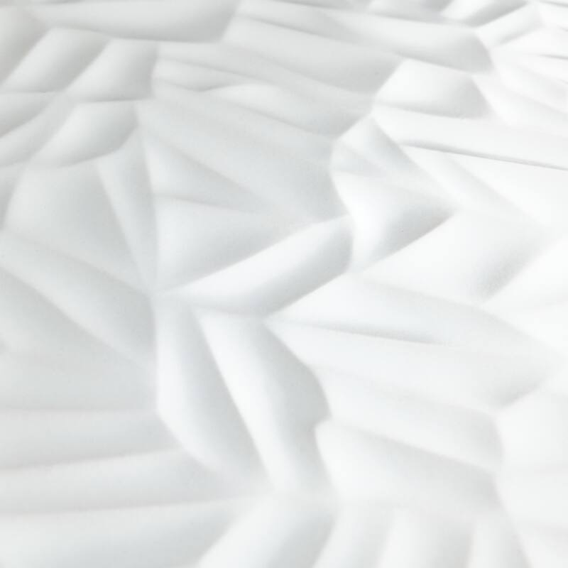 Merola Tile More Petal Matte White 9-7/8" x 15-3/4" Ceramic Wall Tile
