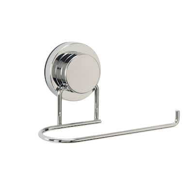 Bath Bliss Royal Suction Cup Toilet Paper Holder in Chrome - 5.9" x 2.44" x 1.77"