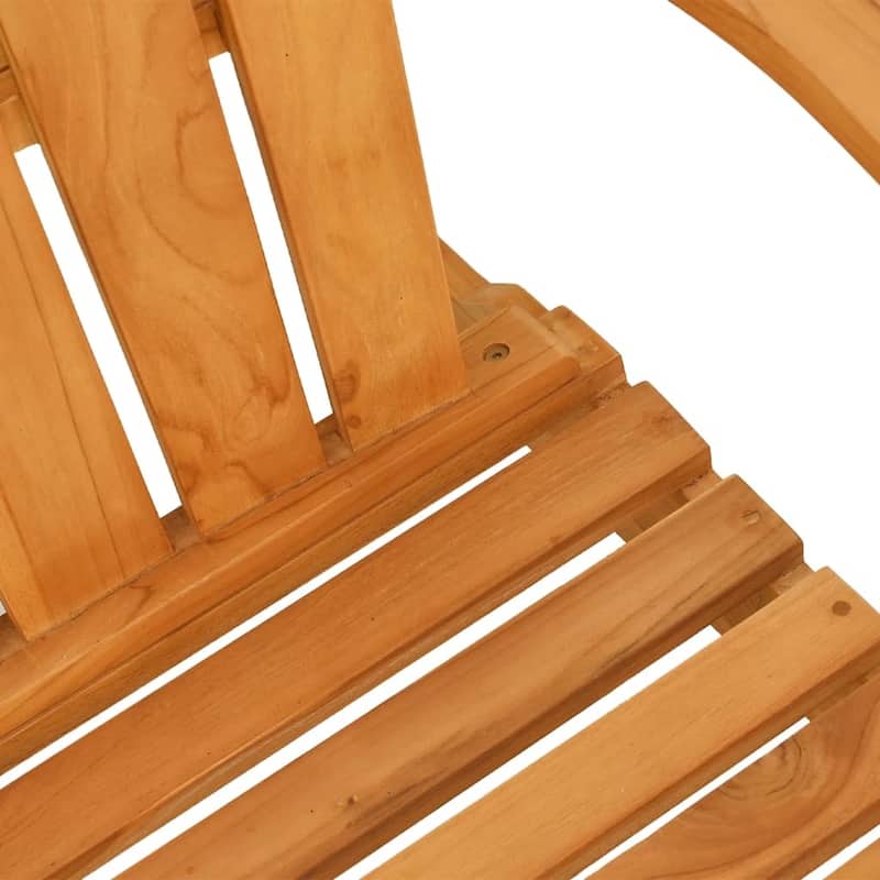 vidaXL Garden Adirondack Chair Teak Solid teak wood Medium Durable - 30.3 x 30.7 x 37.4 in