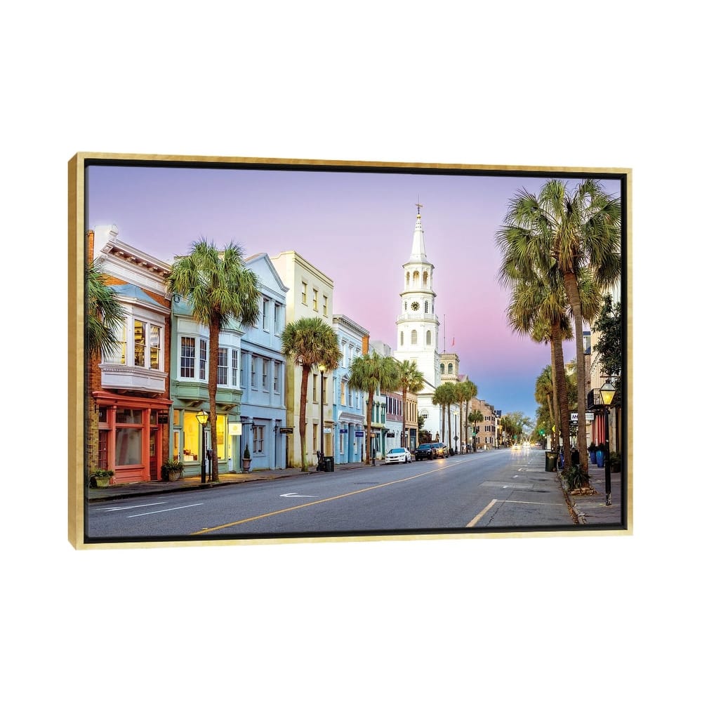 iCanvas "Southern Charm, Charleston South Carolina" by Susanne Kremer Framed Canvas Print