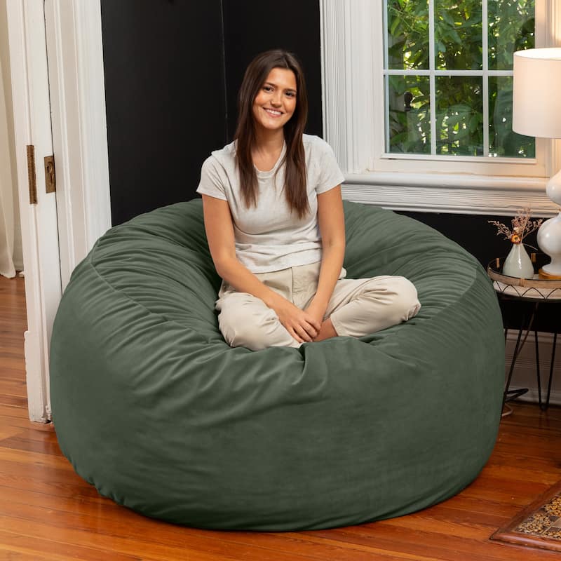 Jaxx Saxx 5 Ft Large Bean Bag - Lush Velvet