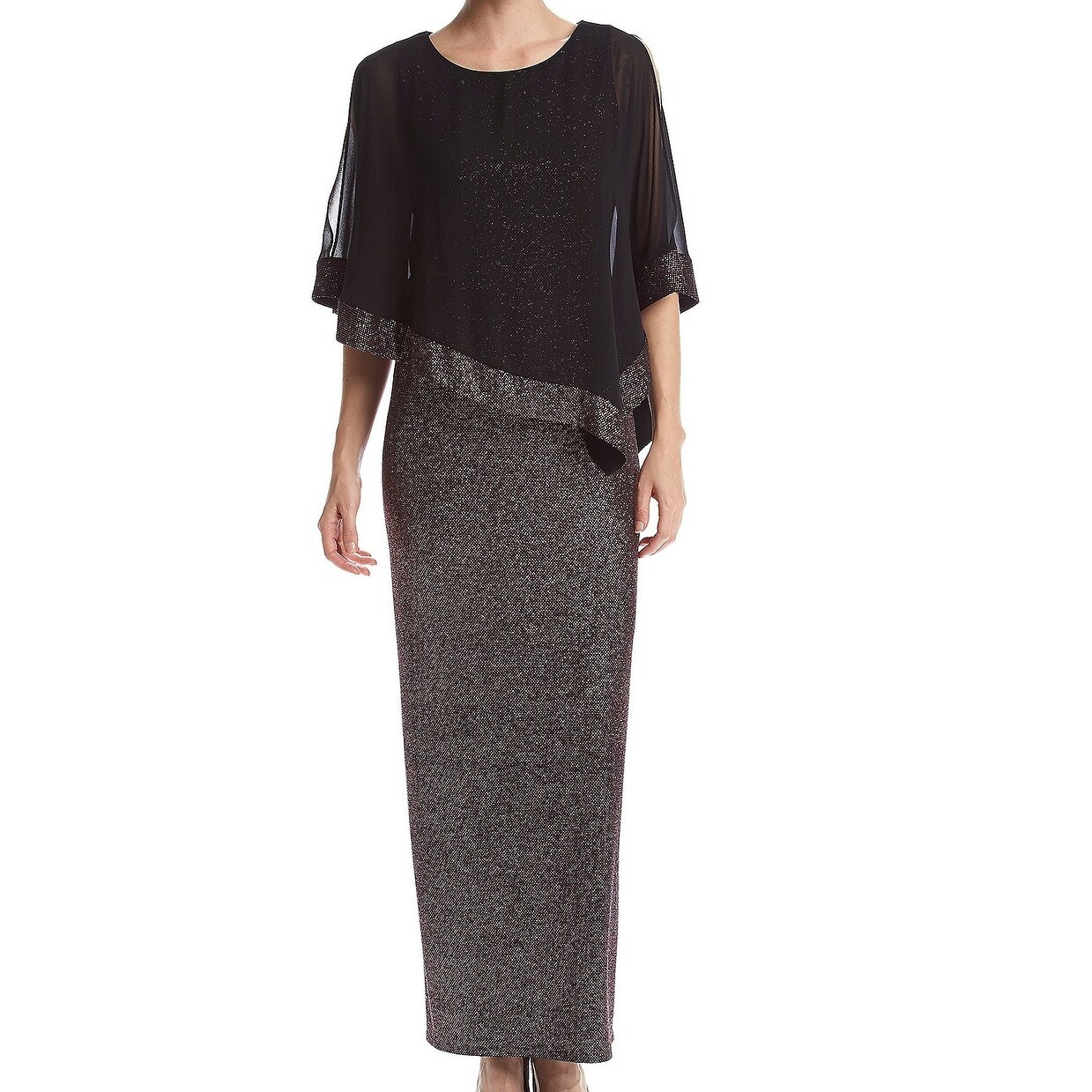 poncho maxi dress