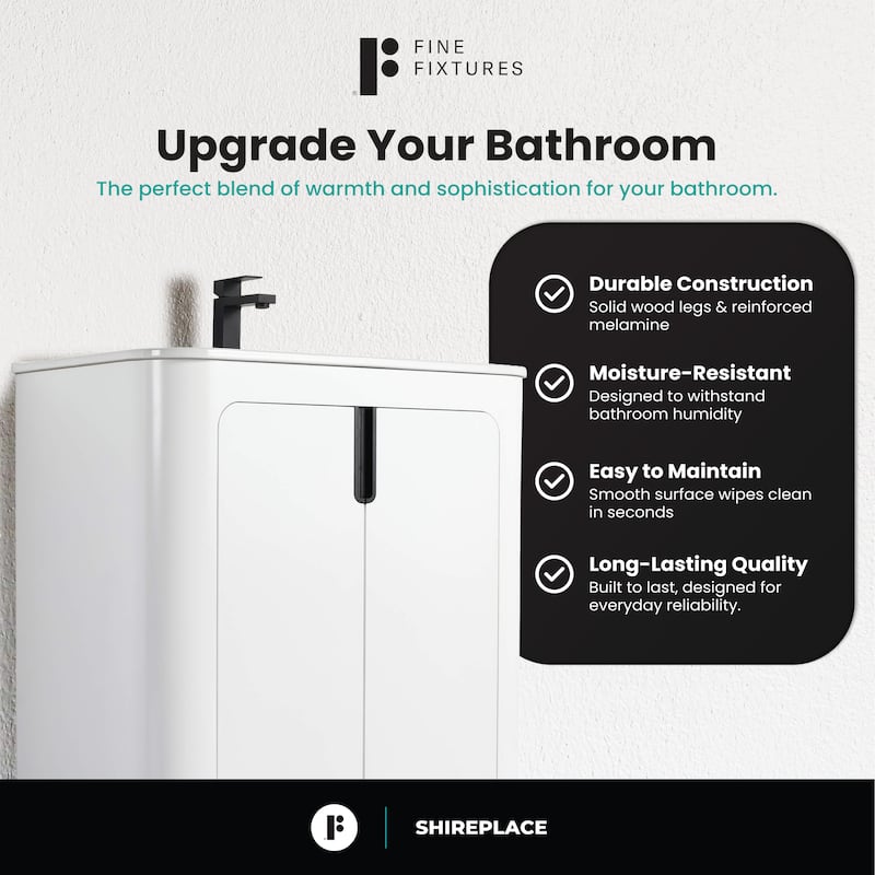 Fine Fixtures Shireplace Bathroom Vanity with Sink