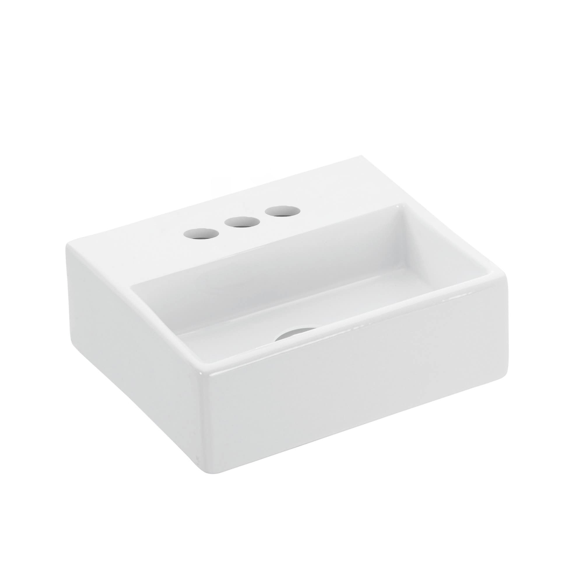 WS Bath Collections Quattro 13" Rectangular Ceramic Vessel or Wall