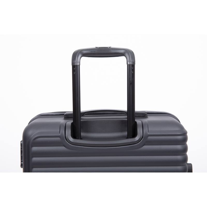 Durable 3-Piece ABS Luggage Set, Carry-On 20", Check-In 24" & 28" with Spinner Wheels
