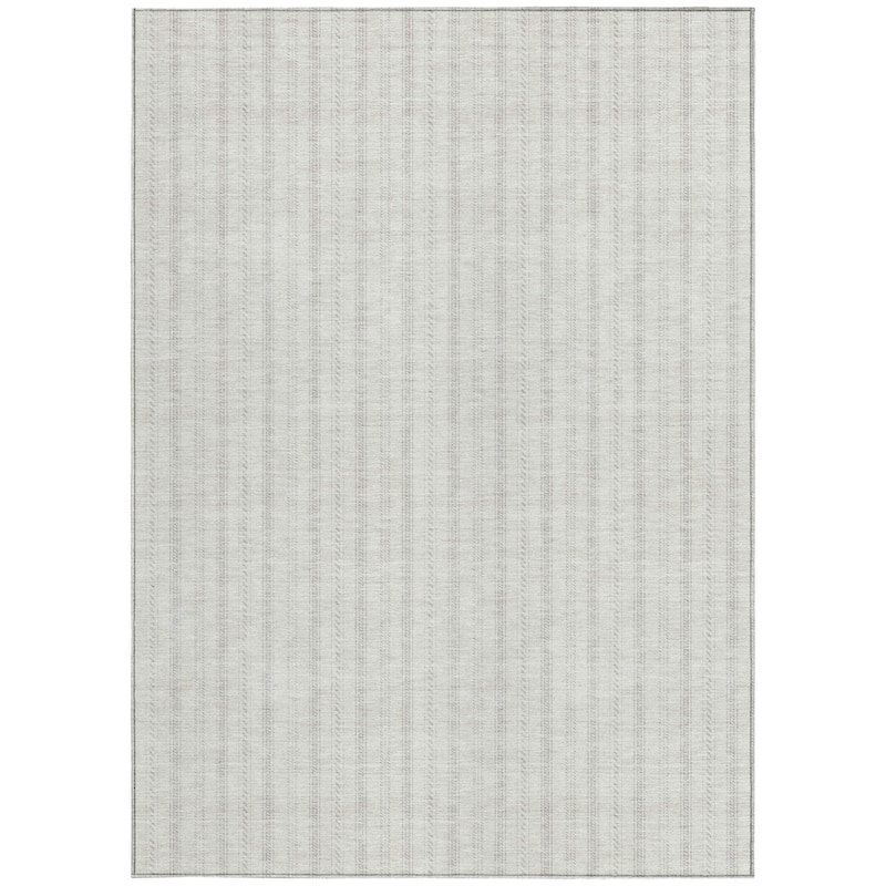 HomeRoots Striped Transitional Rectangle Outdoor Rug