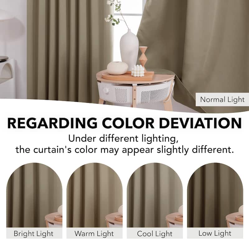 Deconovo Back Tab Blackout Curtains (2 Panel)