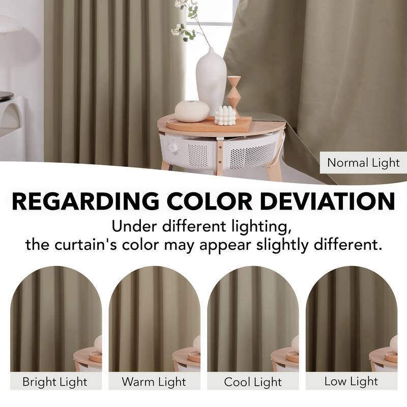 Deconovo Back Tab Blackout Curtains (2 Panel)