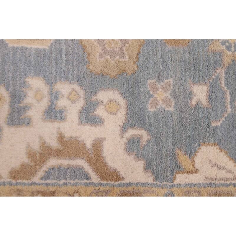 ECARPETGALLERY Hand-knotted Royal Oushak Light Blue Wool Rug - 8'2 x 10'3
