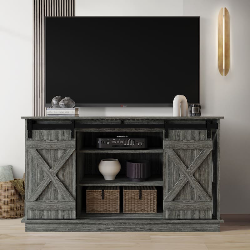 CraftPorch Vintage Style X-shaped TV Stand Console