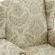preview thumbnail 24 of 134, 2 Set Traditional Patterned Wingback Accent Chairs with NailHead