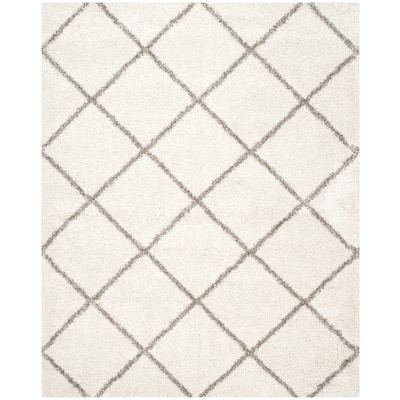 SAFAVIEH Hudson Shag Estella Diamond Trellis 2-inch Thick Rug