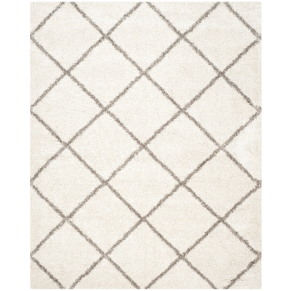 SAFAVIEH Hudson Shag Raili Diamond Trellis 2-inch Thick Rug