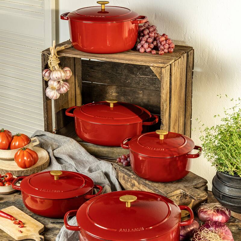 BALLARINI Bellamonte Cast Iron 7.5-qt Round Dutch Oven - 7.6-qt