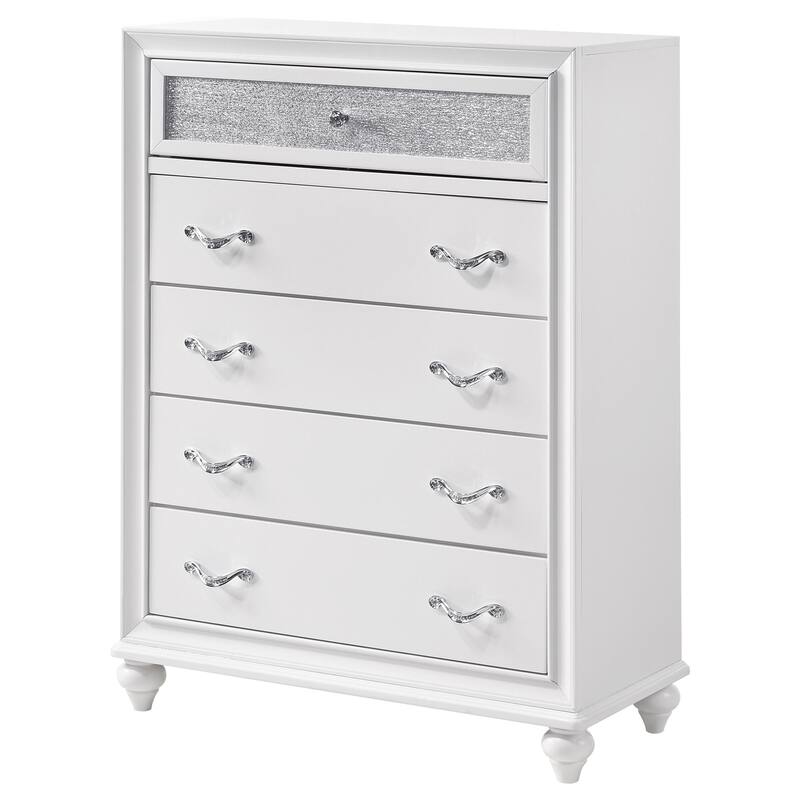 Randall White 5-drawers Chest