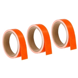 Reflective Tape, 3 Roll 15 Ft x 1-inch Safety Tape Reflector, Orange ...