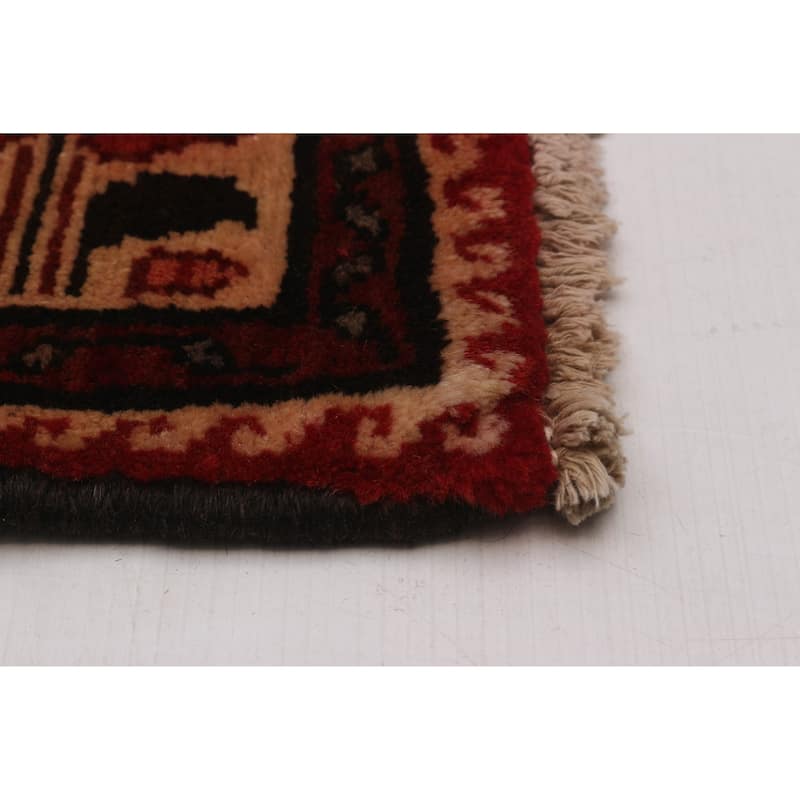 ECARPETGALLERY Hand-knotted Andelz Navy Wool Rug - 3'8 x 10'4