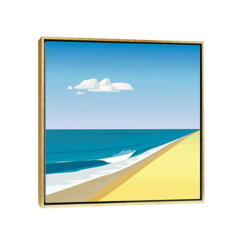 iCanvas "Rothko Beach" by Charles Harker Framed Canvas Print - Gold - 26x26
