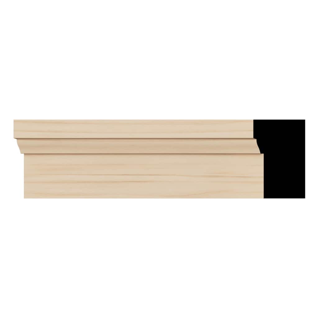 WM180 1-1/4-in D x 2-in W x 96-in L Americraft Solid Hardwood Stain Grade Brick Moulding