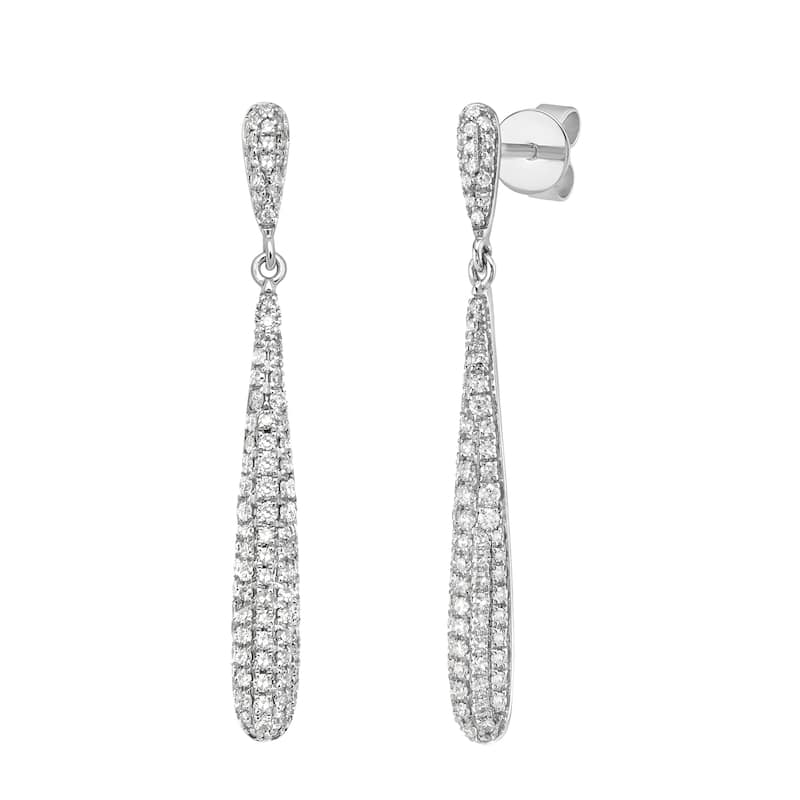 EFFY 14K White Gold Diamond Earrings