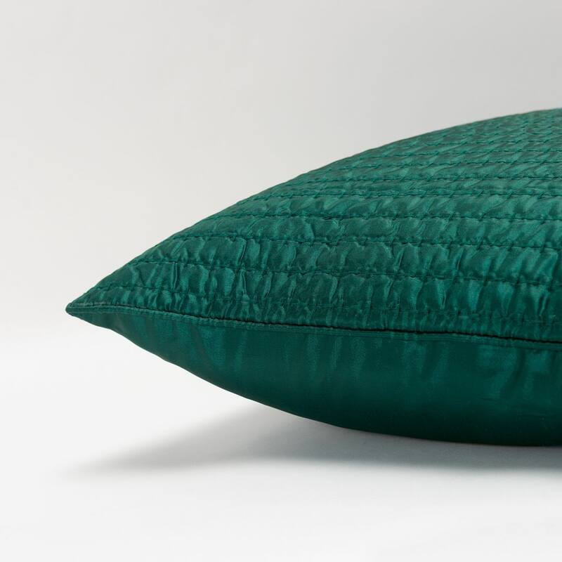 Solid Quilted Decorative Pillow or Pillow Cover