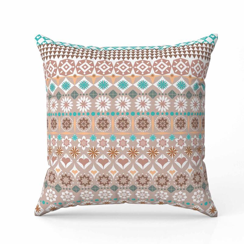 Shape Synergy Faux Suede Reversible Throw Pillow Light and Orange