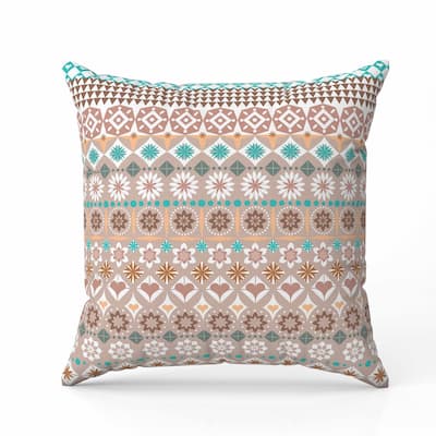 Shape Synergy Faux Suede Reversible Throw Pillow Light and Orange