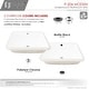 preview thumbnail 8 of 10, STYLISH Porcelain Rectangular 20 inches Undermount Ceramic Bathroom Sink with Overflow