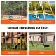 preview thumbnail 8 of 18, VEVOR A-Frame Middle Swing Set Brackets,Heavy Duty Carbon Steel Swing Set Hardware with Mounting Hardware